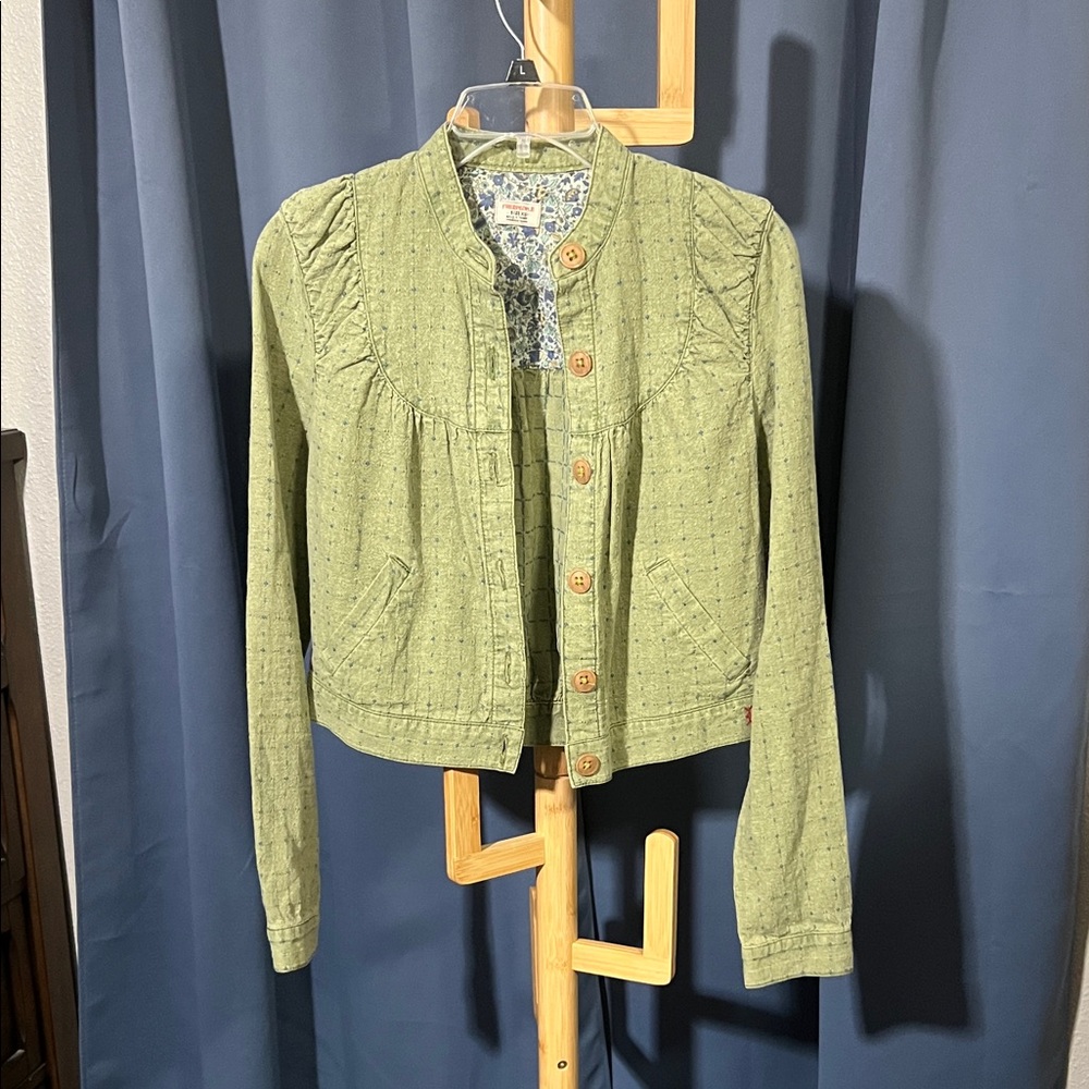 Free People Green Women's Jacket XS